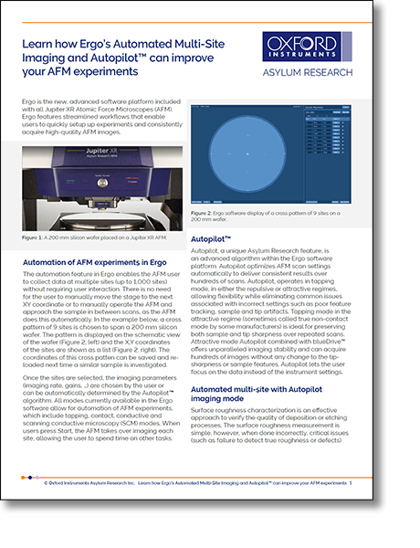 使用ERGO自动多站点AFM成像的PDF预览