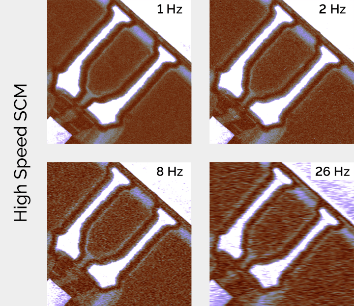 扫描电容显微镜（SCM）of SRAM (Static RAM) high speed AFM imaging