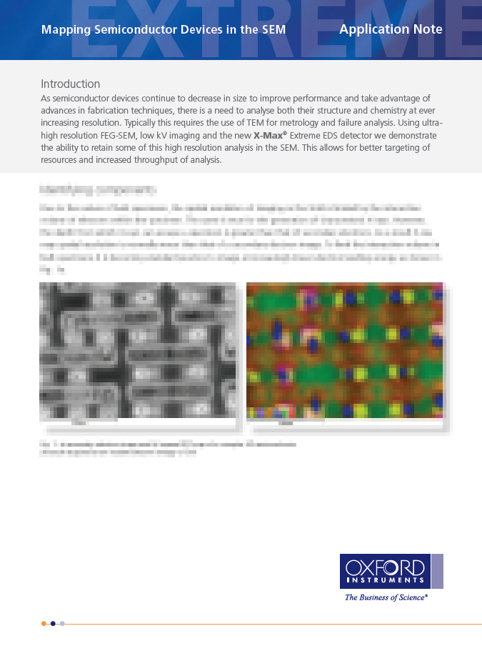 Mapping Semiconductor Devices in the SEM